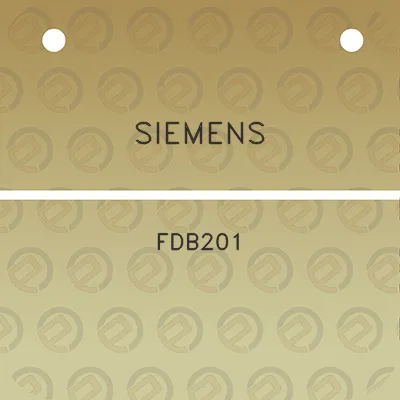 siemens-fdb201