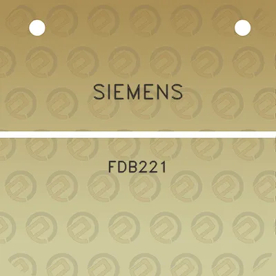 siemens-fdb221