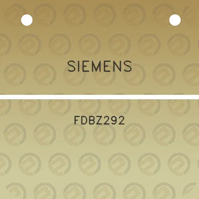 siemens-fdbz292