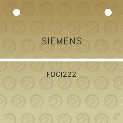 siemens-fdci222