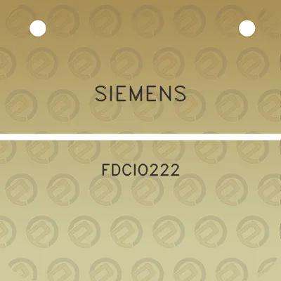 siemens-fdcio222