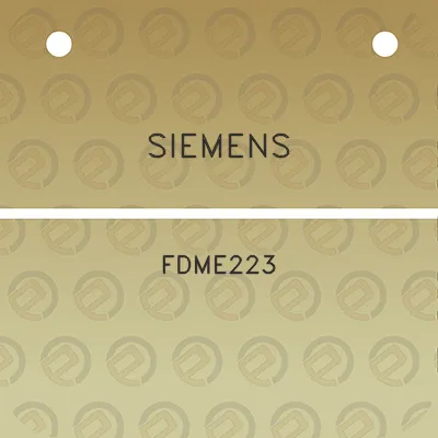 siemens-fdme223