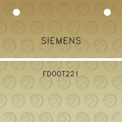 siemens-fdoot221