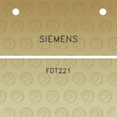 siemens-fdt221