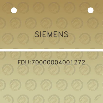 siemens-fdu70000004001272