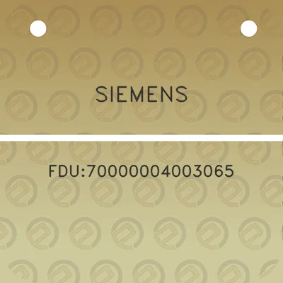 siemens-fdu70000004003065