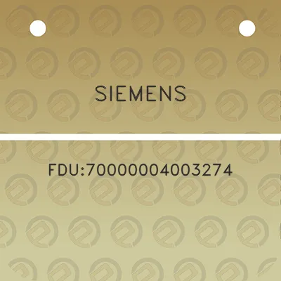 siemens-fdu70000004003274