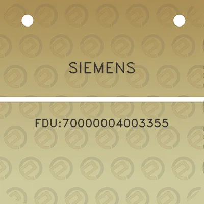 siemens-fdu70000004003355