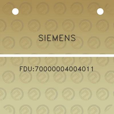 siemens-fdu70000004004011