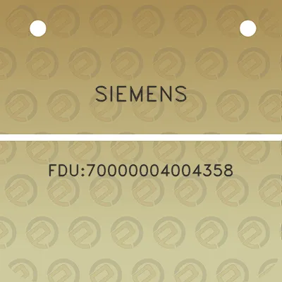 siemens-fdu70000004004358