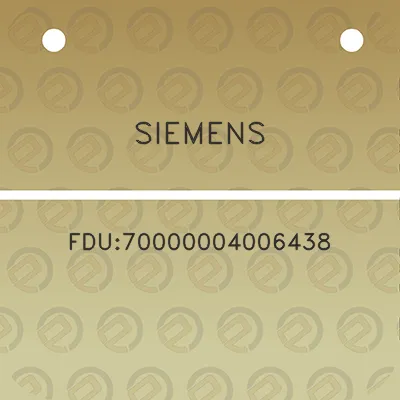 siemens-fdu70000004006438