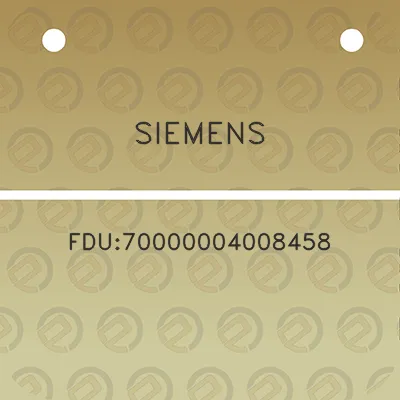 siemens-fdu70000004008458