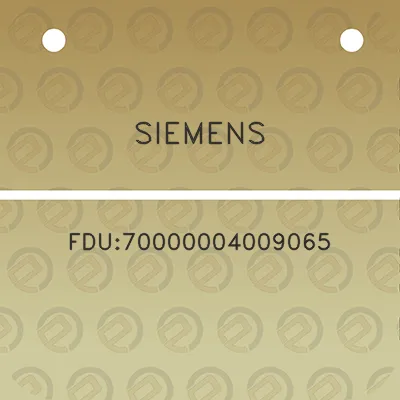 siemens-fdu70000004009065