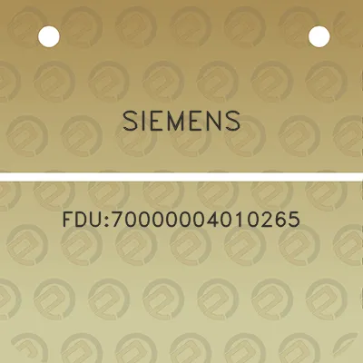 siemens-fdu70000004010265