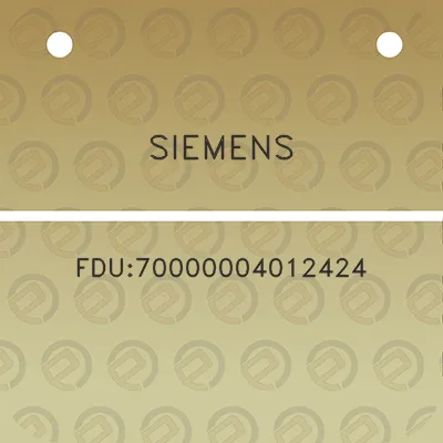 siemens-fdu70000004012424