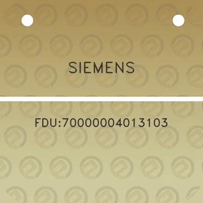 siemens-fdu70000004013103