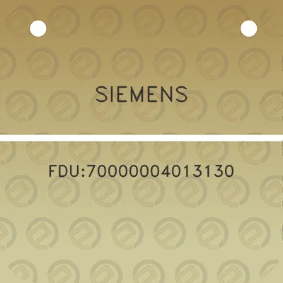 siemens-fdu70000004013130