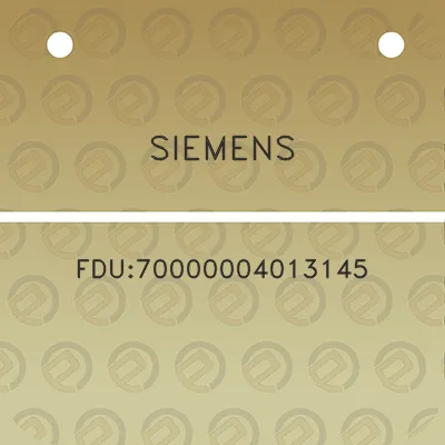 siemens-fdu70000004013145