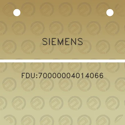 siemens-fdu70000004014066