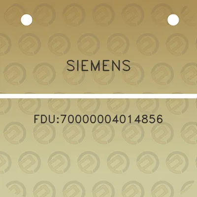 siemens-fdu70000004014856