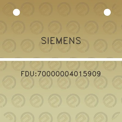 siemens-fdu70000004015909