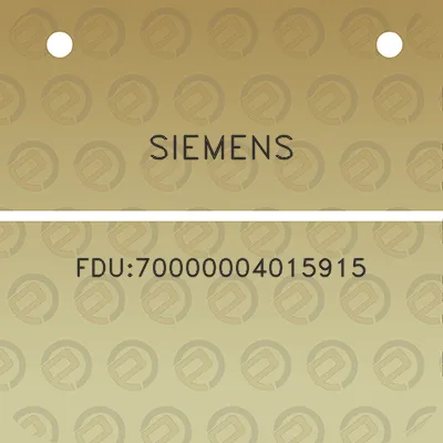 siemens-fdu70000004015915