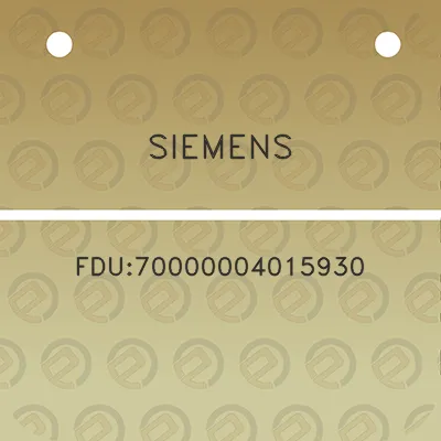 siemens-fdu70000004015930