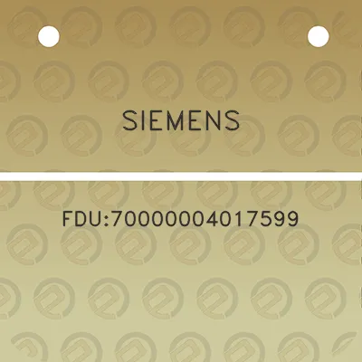 siemens-fdu70000004017599