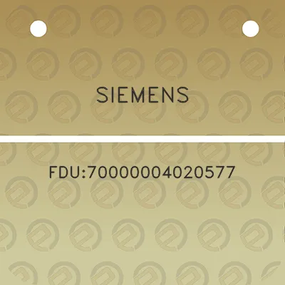 siemens-fdu70000004020577