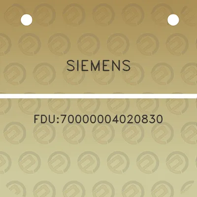 siemens-fdu70000004020830