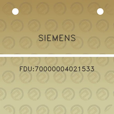 siemens-fdu70000004021533