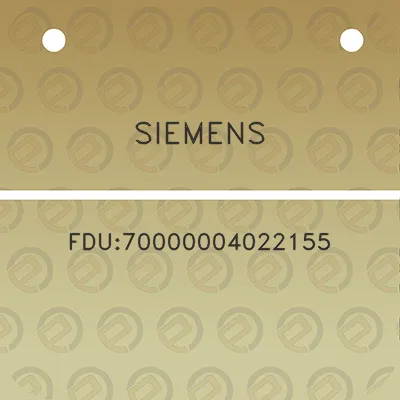 siemens-fdu70000004022155