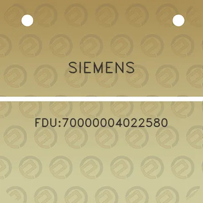 siemens-fdu70000004022580