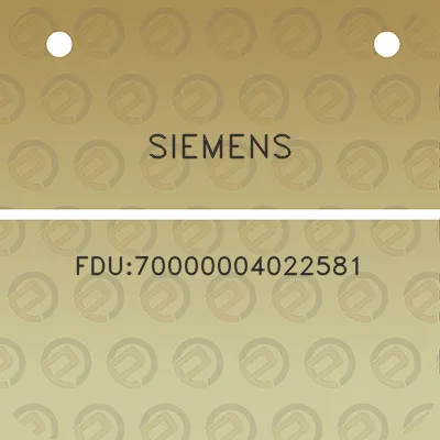 siemens-fdu70000004022581