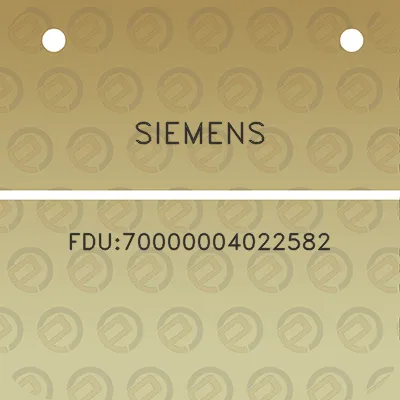 siemens-fdu70000004022582