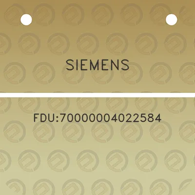 siemens-fdu70000004022584