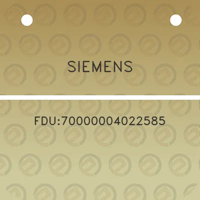 siemens-fdu70000004022585