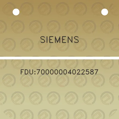 siemens-fdu70000004022587