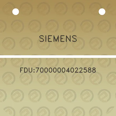 siemens-fdu70000004022588