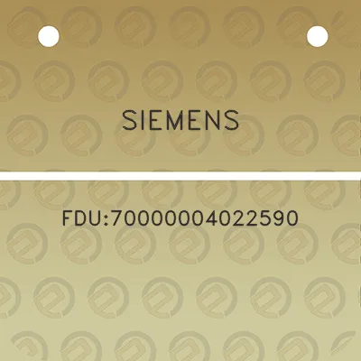 siemens-fdu70000004022590