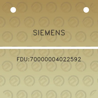 siemens-fdu70000004022592