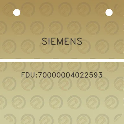 siemens-fdu70000004022593