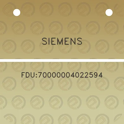 siemens-fdu70000004022594