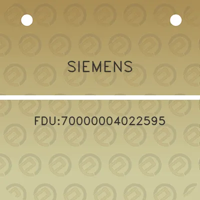 siemens-fdu70000004022595