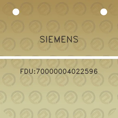 siemens-fdu70000004022596