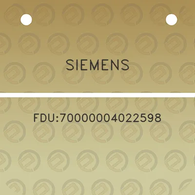 siemens-fdu70000004022598