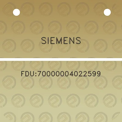 siemens-fdu70000004022599