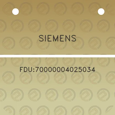 siemens-fdu70000004025034