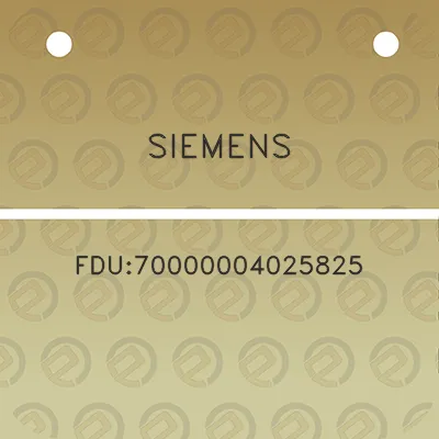 siemens-fdu70000004025825