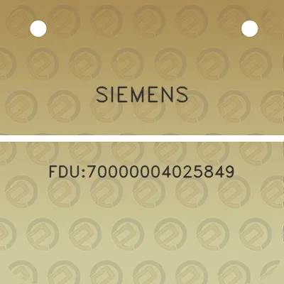 siemens-fdu70000004025849